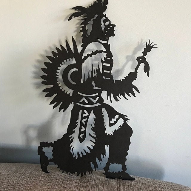 Native American Metal Wall Art Metal Wall Decor Metal Wall Etsy