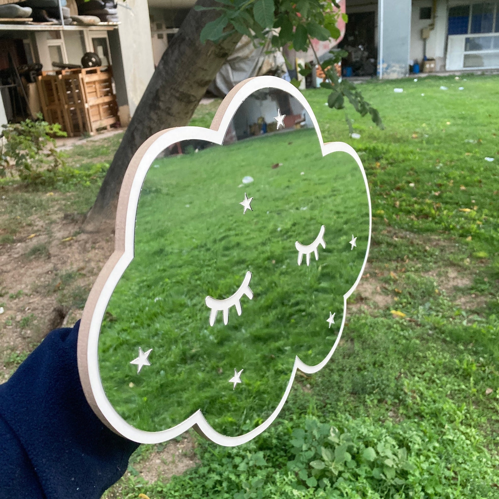 Acrylic Cloud Mirror Wall Decor for Baby Room Bedroom Mirror Etsy