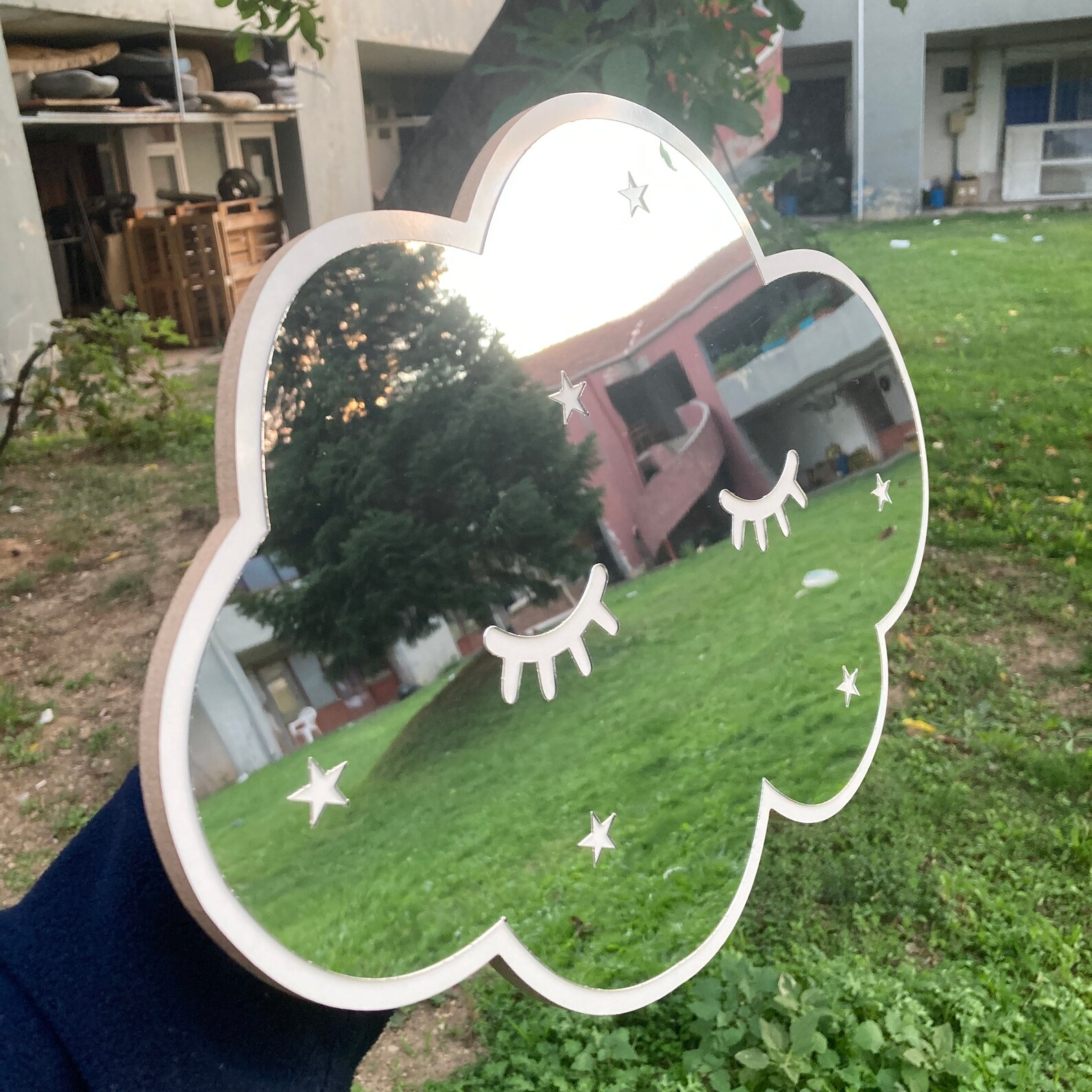 Acrylic Cloud Mirror Wall Decor for Baby Room Bedroom Mirror Etsy