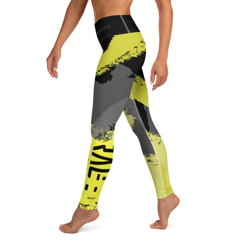 Martial Arts Womens JiuJitsu RAGE Yoga Leggings yellow Etsy