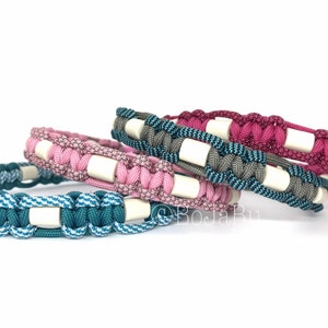 BoJaBu | EM ceramic band made to measure in desired color made of paracord | EM ceramic necklace | Dog