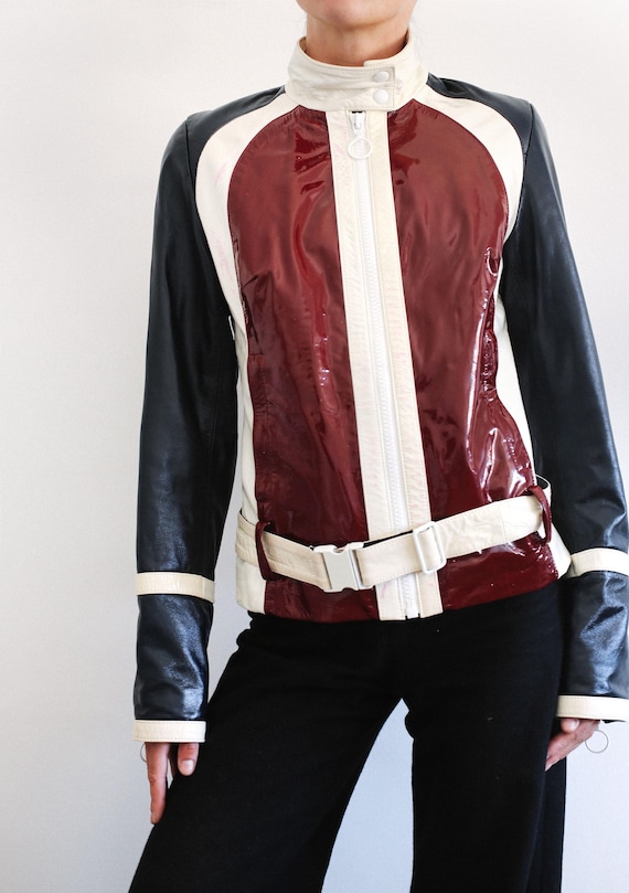 2000s D&G Dolce and Gabbana Vintage Vinyl Leather Jacket Ll 2000s D&G Dolce and Gabbana Vintage Vinyl Leather Jacket Ll