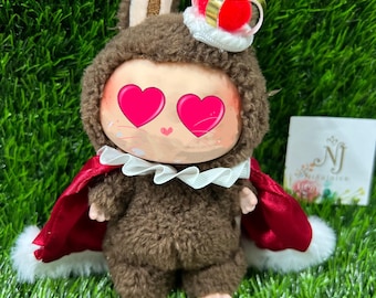 King Costume Outfit Clothing Set. Handmade in California. Memorabilia Doll Clothes Collection designed for 17cm Dolls. Doll is NOT Included.