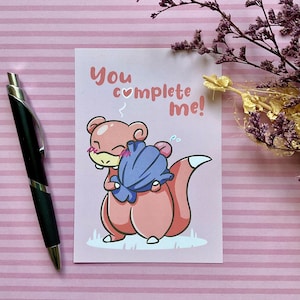 Jij maakt mij compleet - Valentijnskaart in A6