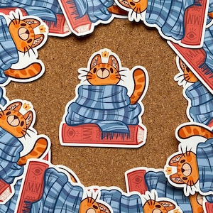 Critical Role Cat Frumpkin av Caleb Widogast - Vinylklistermärke 50 x 50 mm