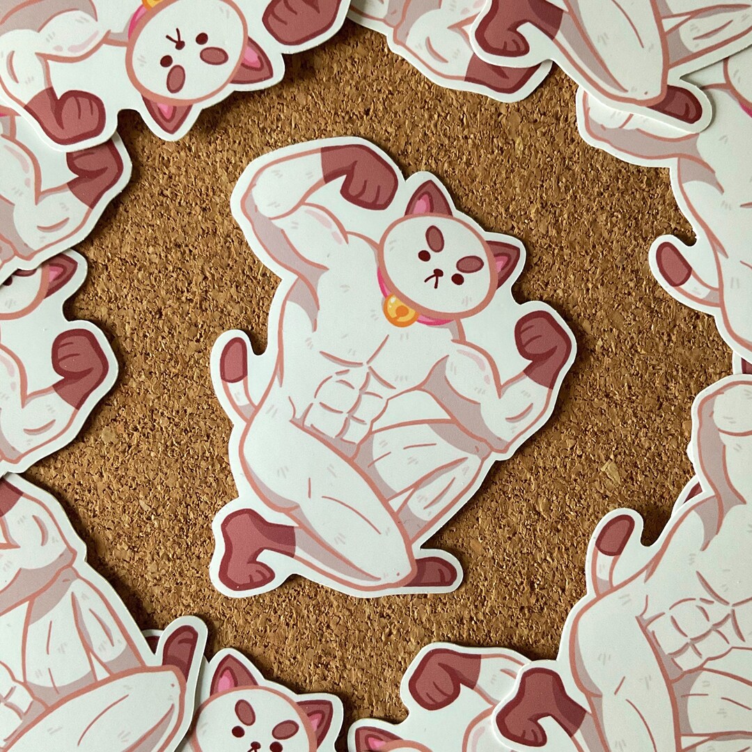 Buffed Puppycat - Bee and Puppycat Vinyl Sticker 50 X 60 Mm - Etsy