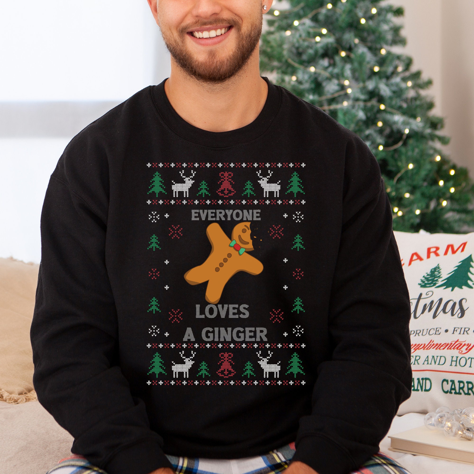 Discover Ugly Christmas Sweater, Everyone Loves a Ginger Sweatshirt