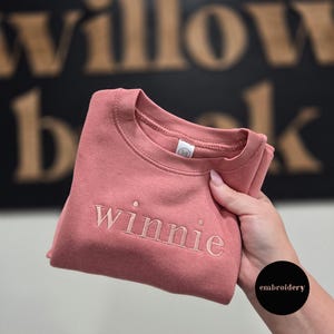 Embroidered Toddler custom Sweatshirt, Kids sweater New Mom Gift for Baby, Toddler Pullover custom, parent to be, Baby shower present