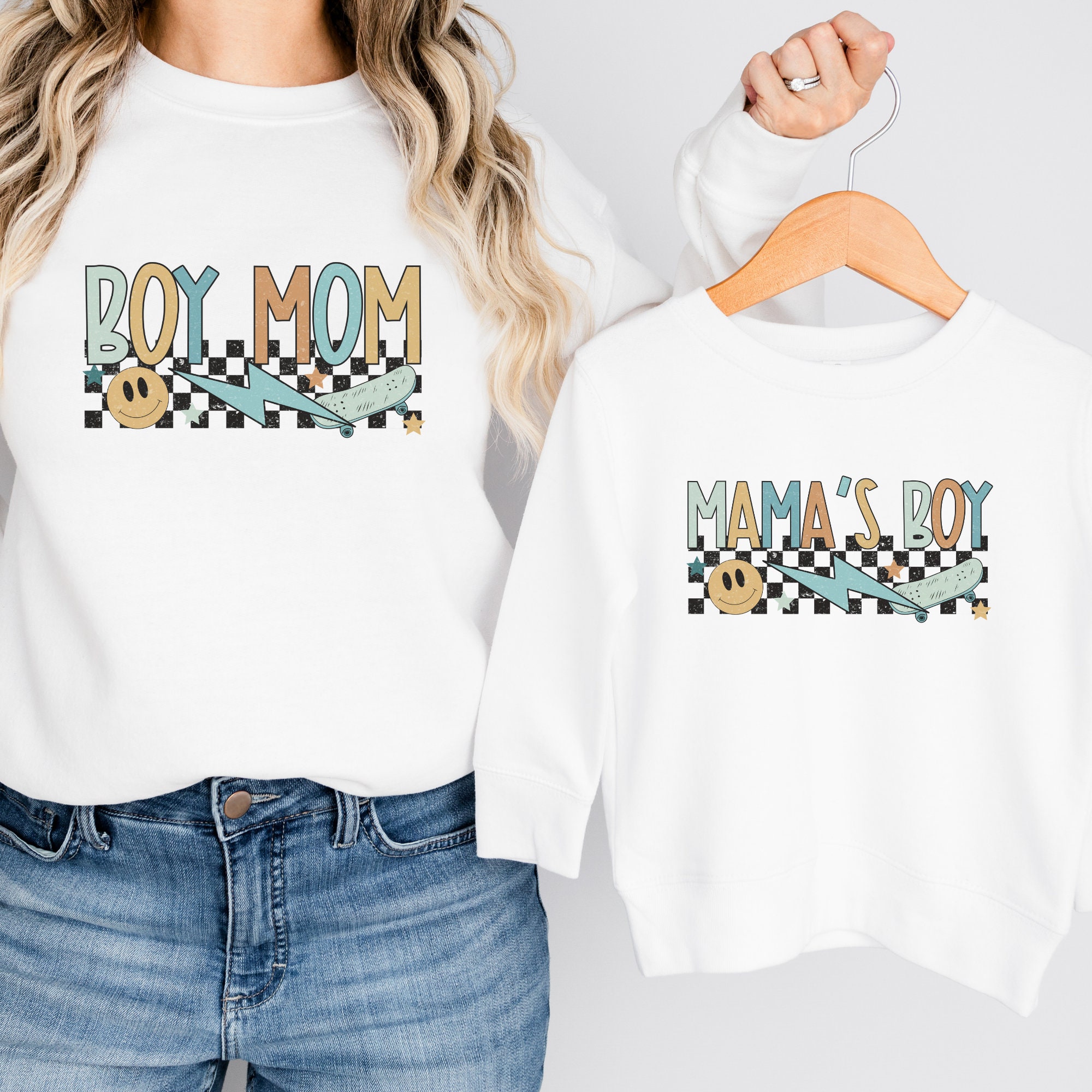 Mother Son Matching Sweatshirts Etsy UK
