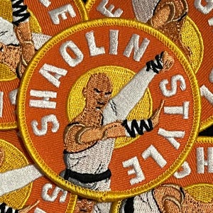 SHAOLIN-STIL - Broderad stryklapp