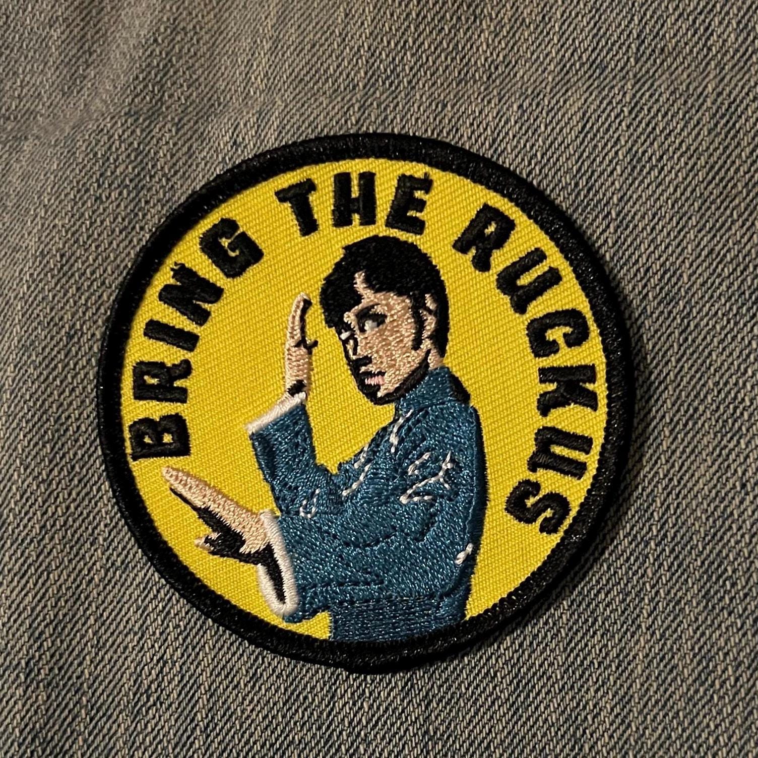 Bring the Ruckus Embroidered Iron-on Patch - Etsy