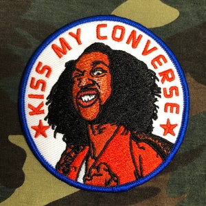 Sho Nuff - *KISS MY CONS* embroidered iron-on Patch