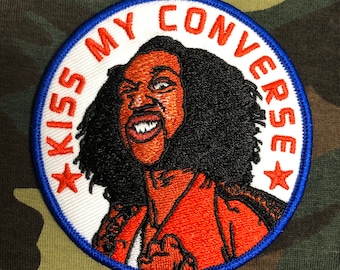 Sho Nuff - *KISS MY CONS* embroidered iron-on Patch