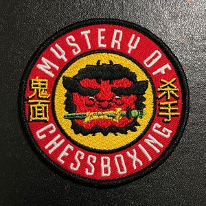 Mystery of Chessboxing - Iron-on Embroidered Patch