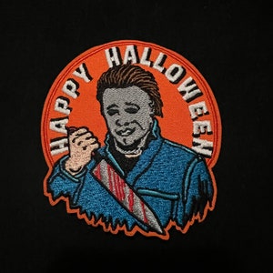 Happy Halloween - Embroidered Iron-on Patch