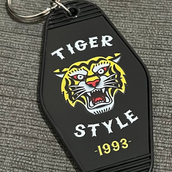 Tiger Style 1993 Motel Key Tag.