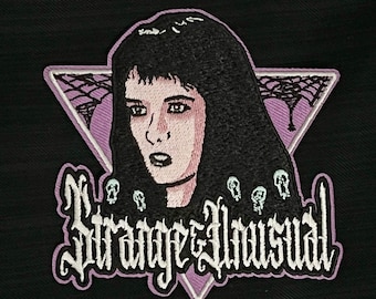 Goth Girl - Strange & Unusual - Embroidered Iron-on Patch