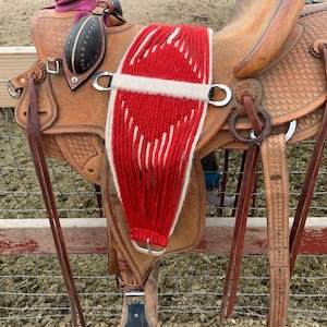 Custom mohair roper cinch double layer  (made to order)