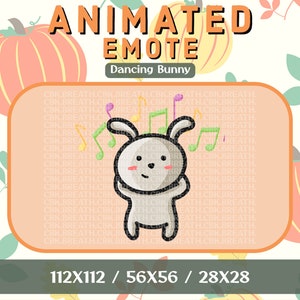 Animated Rabbit Dancing Emote for twitch or discord