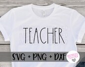 Rae Dunn Inspired TEACHER shirt svg, teacher shirt, teacher shirt svg, Rae Dunn teacher shirt svg, Cricut, teacher svg, Cut File, Silhouette