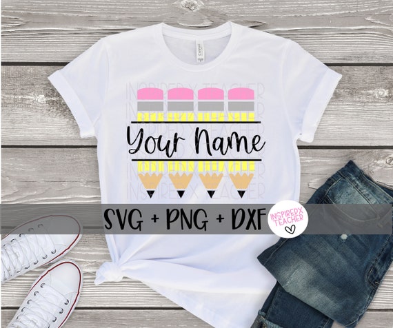 Download Pencil Svg Pencil Shirt Svg Split Pencil Svg Teacher Pencil Etsy