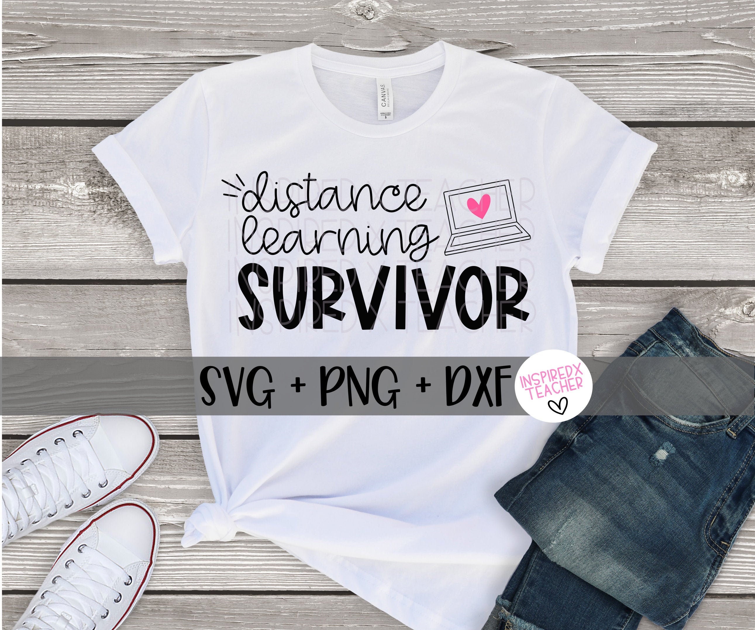 Download Distance Learning Survivor Svg Teacher Shirt Svg Teacher Etsy
