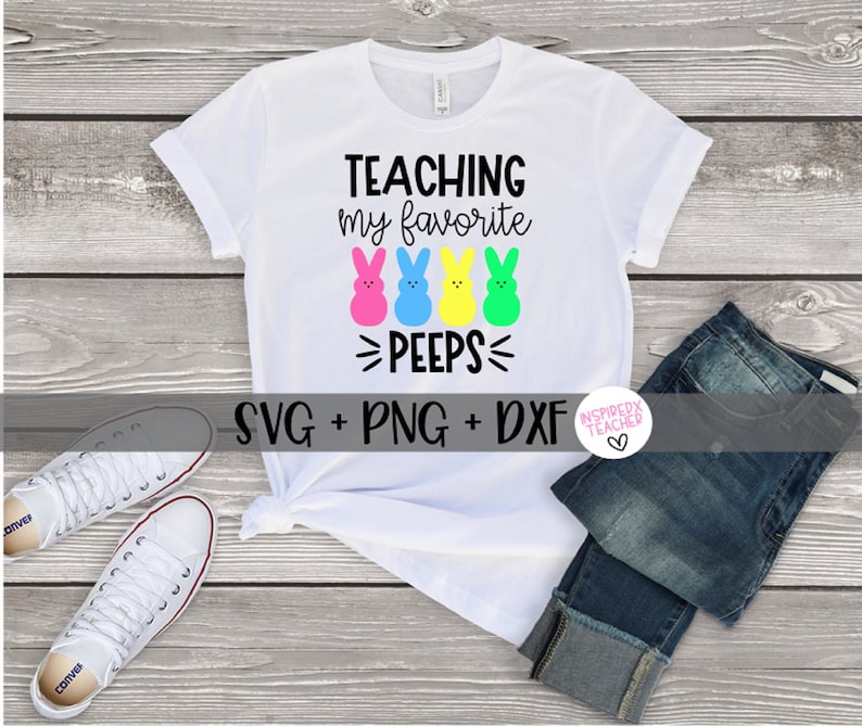 Download Teaching My Favorite Peeps SVG Teacher Shirt Easter Teacher | Etsy