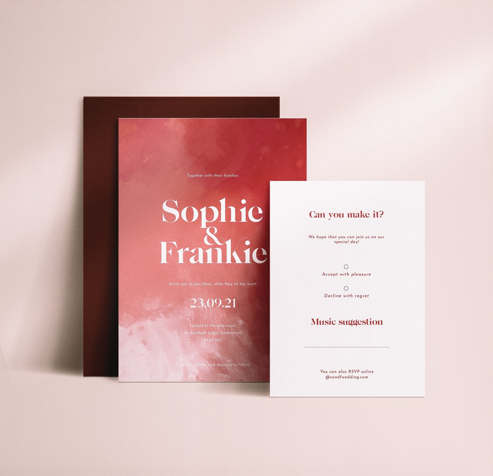 Retro Wedding Invitation 1970's Wedding Invitation Retro | Etsy