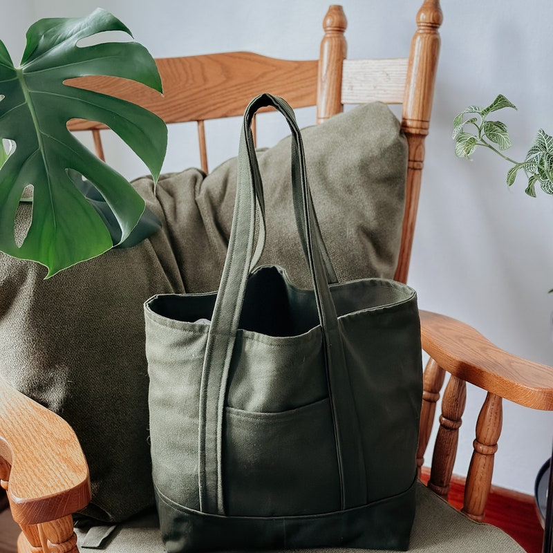 Medium denim Tote Bag main image 1