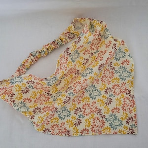Fall Floral Elastic Hair Bandana, Autumn Gifts for Her, Stocking Stuffers for Women, Triangle Head Scarf, Cottagecore Hair Accessories