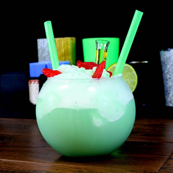  Tipsy Umbrella Clear Plastic Fish Bowls For Drinks
