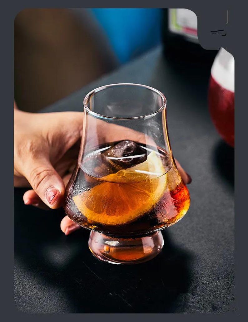 Deluxe Bourbon Whiskey Glass Snifters, Set of 2 Glen Cairn, Narrow Rim ...