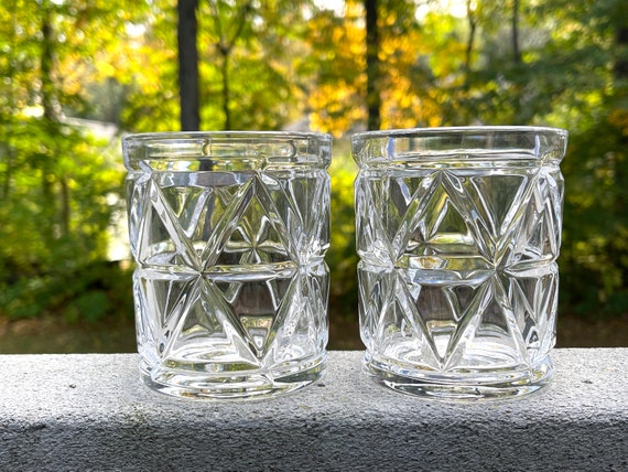 Craft Cocktail Set of 2 Double Old Fashioned Whiskey Glasses with