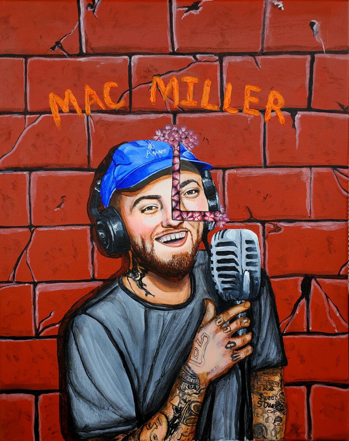 Mac Miller Memorial Art Print by Jana Hildreth 8'10' Etsy