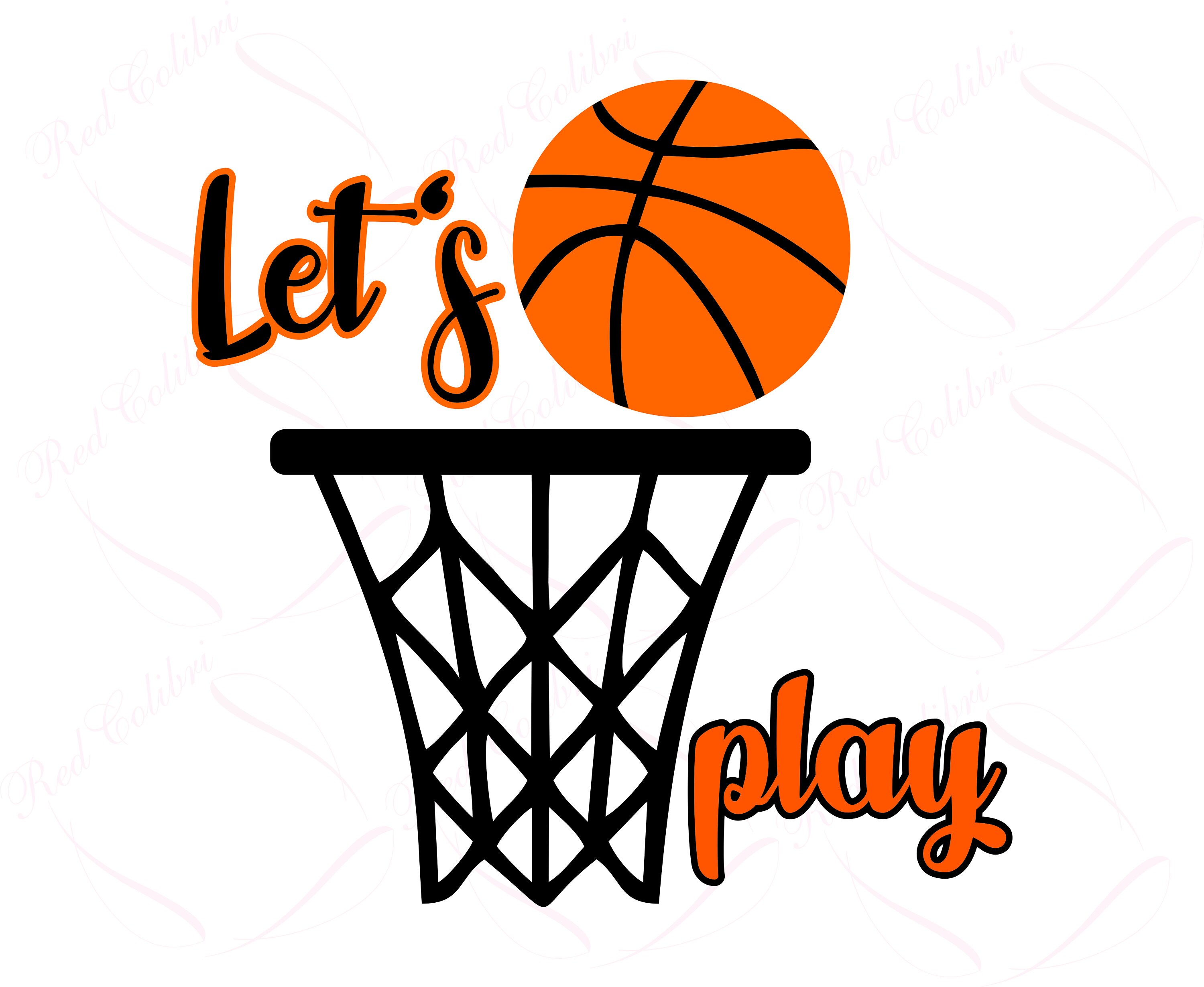 Basketball Let's Play Basketball Game Basketball | Etsy