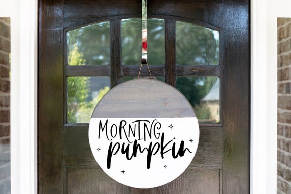 Morning Pumpkin SVG, Fall Coffee Mug SVG, Fall Wood Sign SVG,  Fall Porch Sign Svg, Fall Pillow svg, Door Hanger Svg, October Svg File