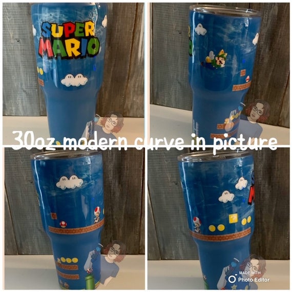 Super Mario Bros Boy's Girl's Soft Insulated School Lunch Box (One size, Blue)