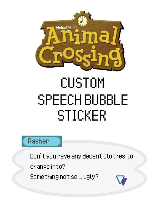 animal crossing speech