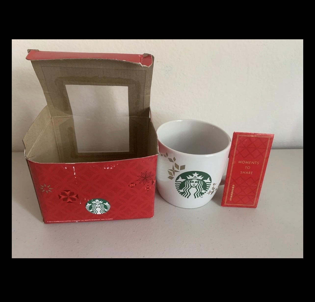 Starbucks Coffee Cup Mug Christmas 2013 Holiday Collection Shared Moments  Gift