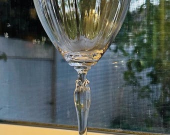 Mikasa Crystal Wine Goblets, Spring Petals Pattern, Set of Six (8 3/4")