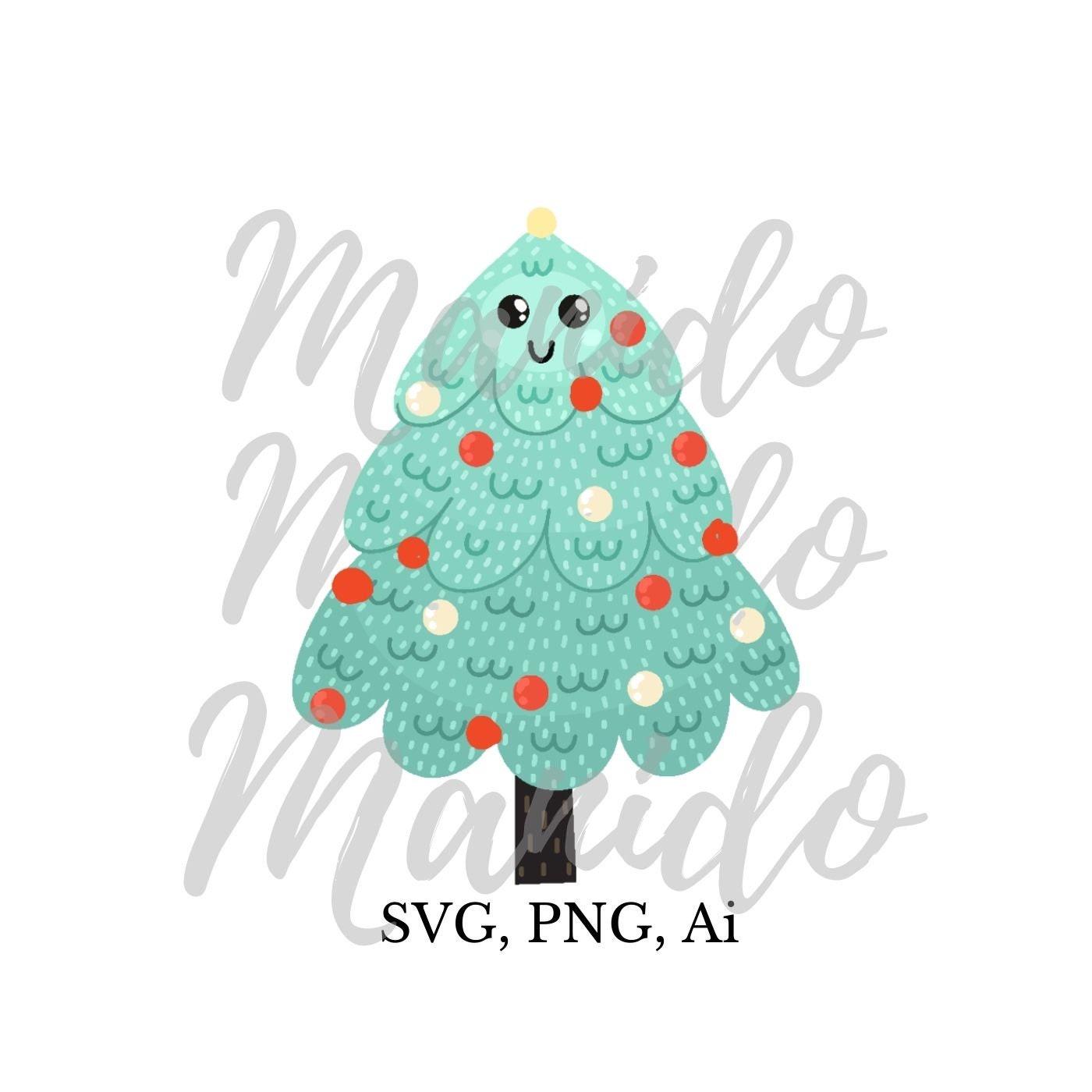 Download Christmas Tree Svg Happy Holidays Svg Merry Christmas Svg Png Files For Cricut Instant Download PSD Mockup Templates