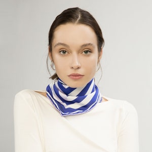Silk and River Scarf Gift Packed  % 100 Handmade Scarves Breathable Digital Checkers Printed Premium Scarves