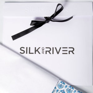 Silk and River Scarf Gift Packed % 100 Handmade Scarves Breathable Digital Vitray Printed Premium Scarves image 10