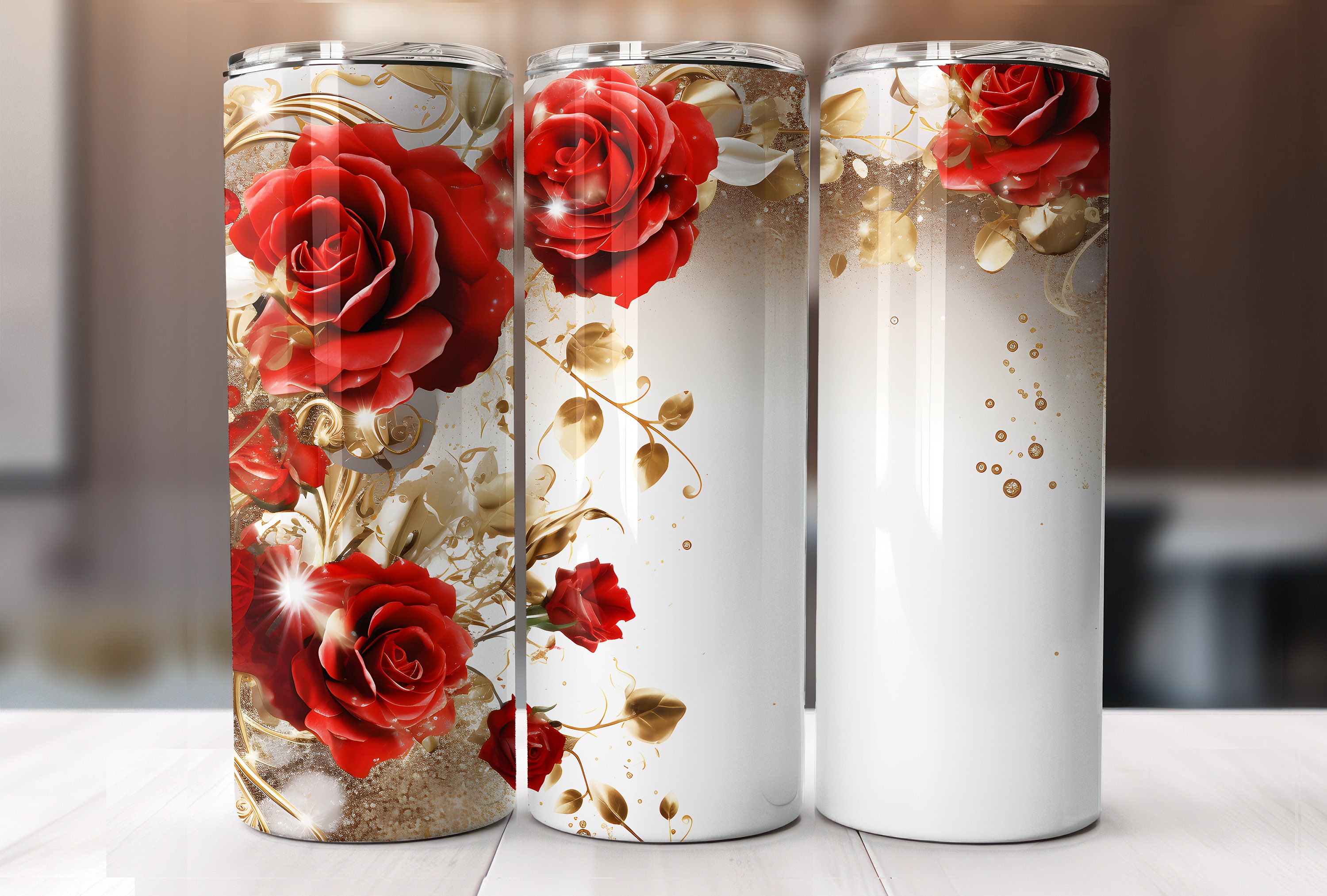 Flower tumbler wrapTumbler sublimation 20 (3106308)