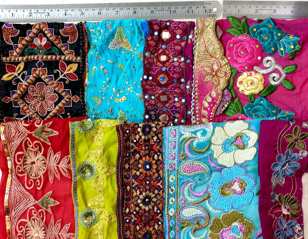 thumbnail image 2 of Vintage Antique Zari Sari Border Lace – 24 Feet Rare Weave For Crafts Or Dolls (Full Saree Border) 2 of 5