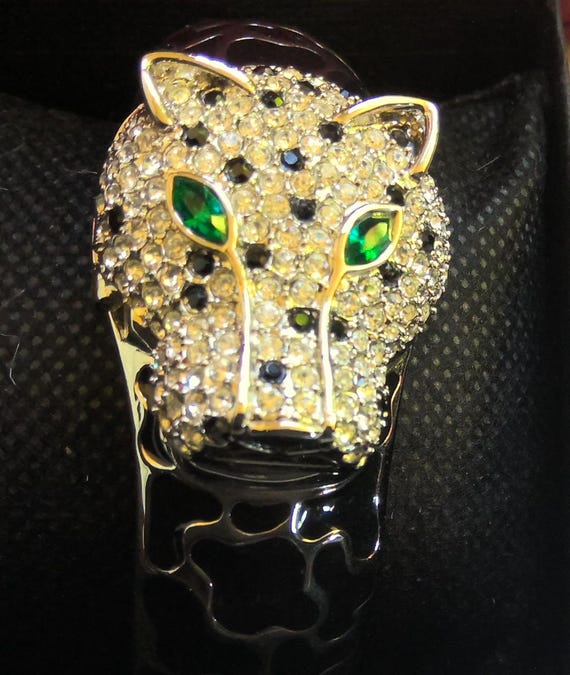 Leopard Cat Adrienne Limited Edition Clamper Secret Watch  display picture 1