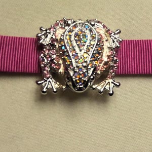 Frog Secret Watch,peek a Boo Watch, Crystal Encrusted  display picture 1