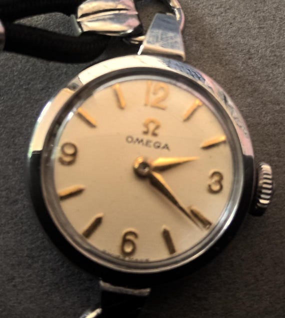 1960\'s Vintage Omega Ladies Cocktail Watch 1960s Omega 14K White Gold/Diamonds Ladies Cocktail Watch  main image 3