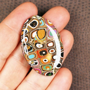 Klimt - Polyclay cabochons  coated with resin, polymer clay, cabochons