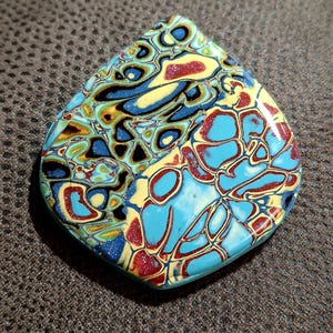 Mokume Gane, Unique polymer clay cabochons, #red, #black, #turquoise, #gold, #yellow, #green, #mokumegane, #polymerclaycabs